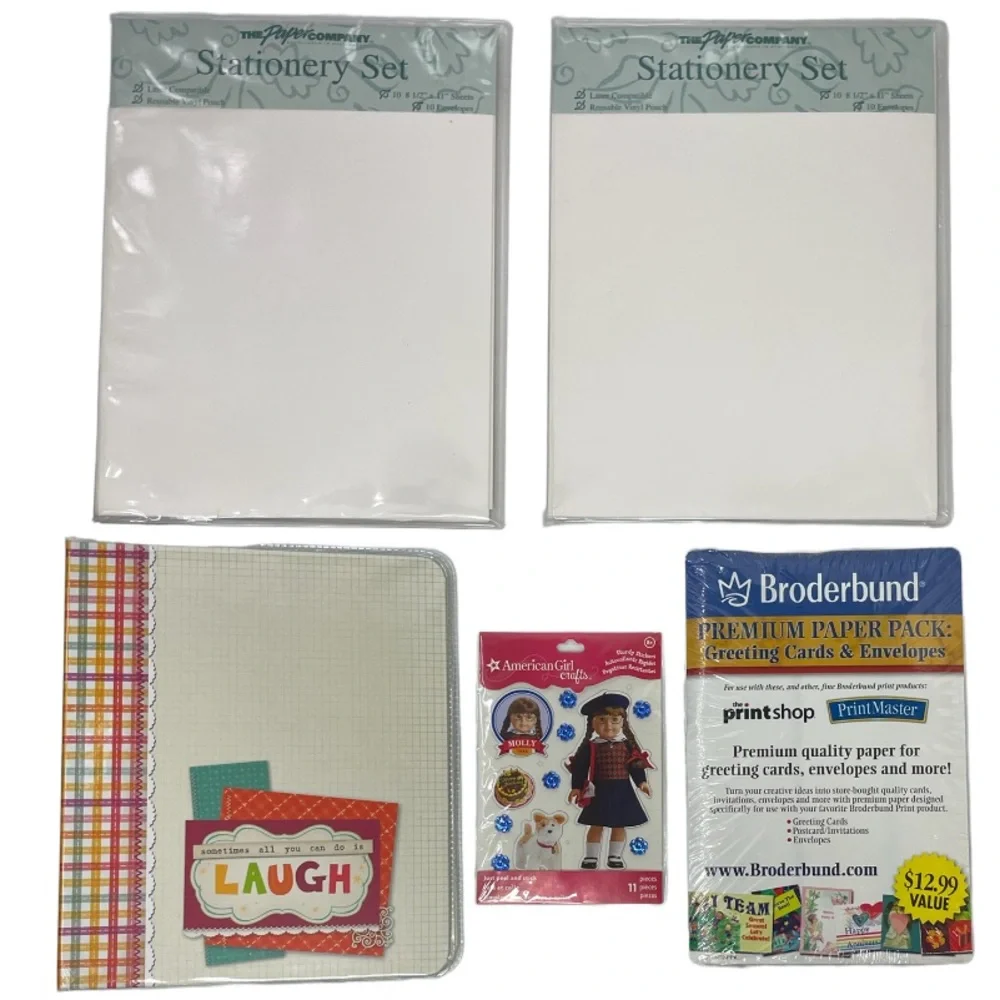 Scrapbook Stationary American Girl Doll Stickers Card Making Crafts Set Bundle